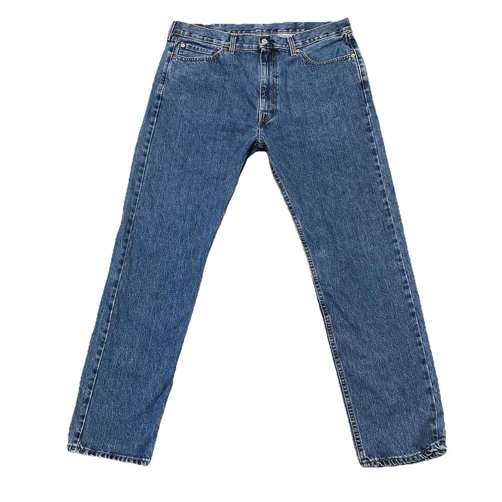 Levi’s 505 Men’s Jeans Size 38 x 34 Straight Denim Cotton Medium Wash Red Tab